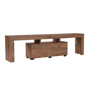 Juxe meuble tv avec placards en bois 180cm