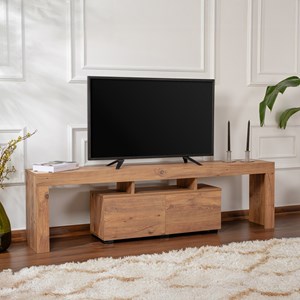 Juxe meuble tv avec placards en bois 180cm