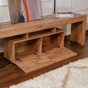 Juxe meuble tv avec placards en bois 180cm