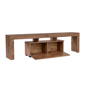 Juxe meuble tv avec placards en bois 180cm