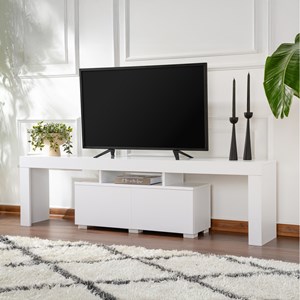 Baso meuble tv avec placards blanc 180cm