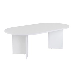 Azos table basse ovale blanche 119x60cm