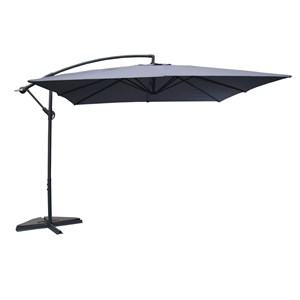 Solenzara parasol carré 3x3m gris