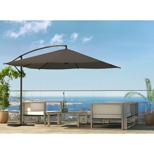 Solenzara parasol carré 3x3m gris