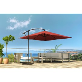 Solenzara parasol carré solenzara terracotta 3x3 mètres