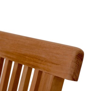 Lubok salon de jardin teck huilé 6 personnes - table ovale + 6 chaises