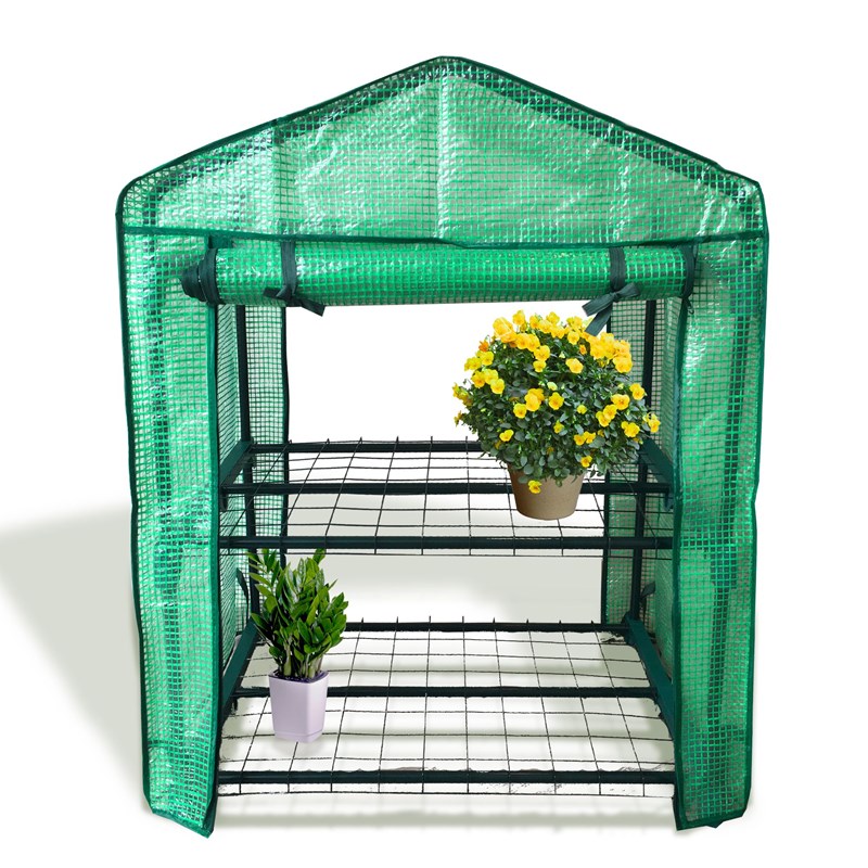 Serre de jardin etagère 2 en 1 pour fleurs, plantes - toile résistante