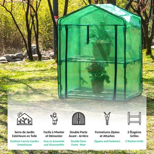 Fishtec serre de jardin etagère 2 en