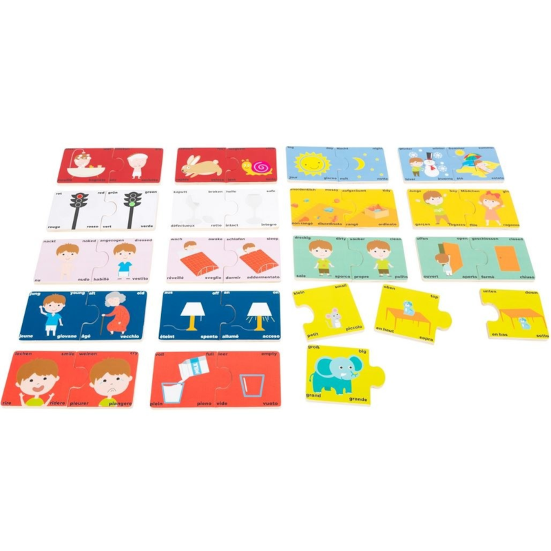Puzzle didactique - les contraires
