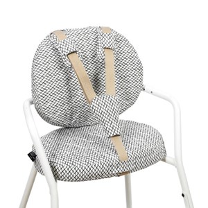 Assise diamond noir pour chaise tibu