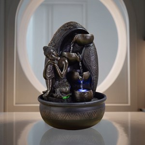 Fontaine d'intérieur bouddha krishna