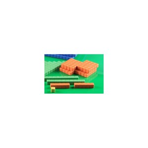 20 barres de 5 - base 10 en bois - orang