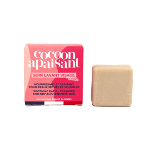 Soin lavant visage solide lamazuna - peaux sèches &  sensibles - cocoon apaisant