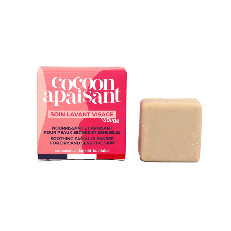 Soin lavant visage solide lamazuna - peaux sèches & sensibles - cocoon apaisant