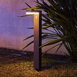 Potelet solaire sensor noir cenova