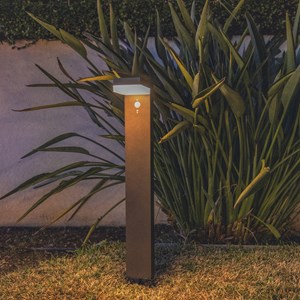 Potelet solaire sensor noir cenova