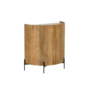 Meuble bar en bois de manguier et marbre adler