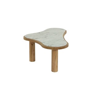 Table basse en bois de manguier et marbre adler