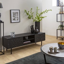 Meuble tv en bois de manguier et métal liv