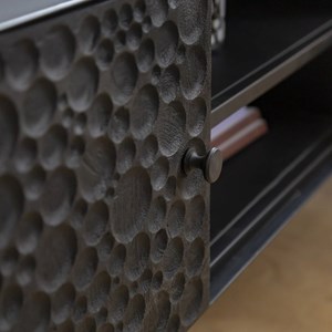 Meuble tv en bois de manguier et métal liv