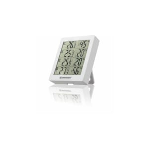 Thermo-hygromètre quadro - blanc - 3 cap