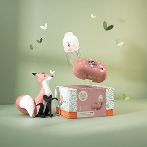 Coffret cadeau enfants boite à goûter fox