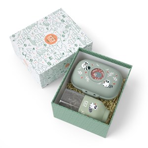 Coffret cadeau enfants boite à goûter raccoon
