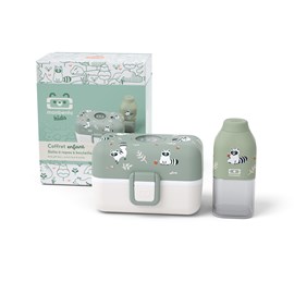 Coffret cadeau enfants lunch box compartimentée raccoon