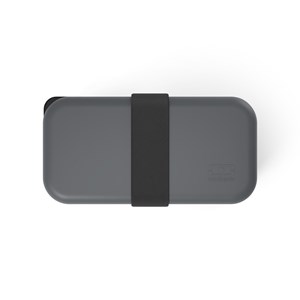Lunch box rectangle 2x500ml gris anthracite