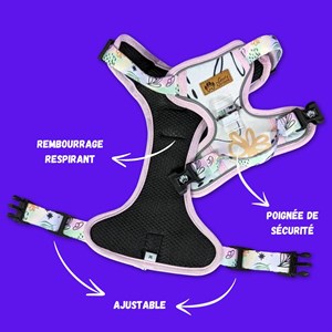Harnais pour chien confort pastel - m
