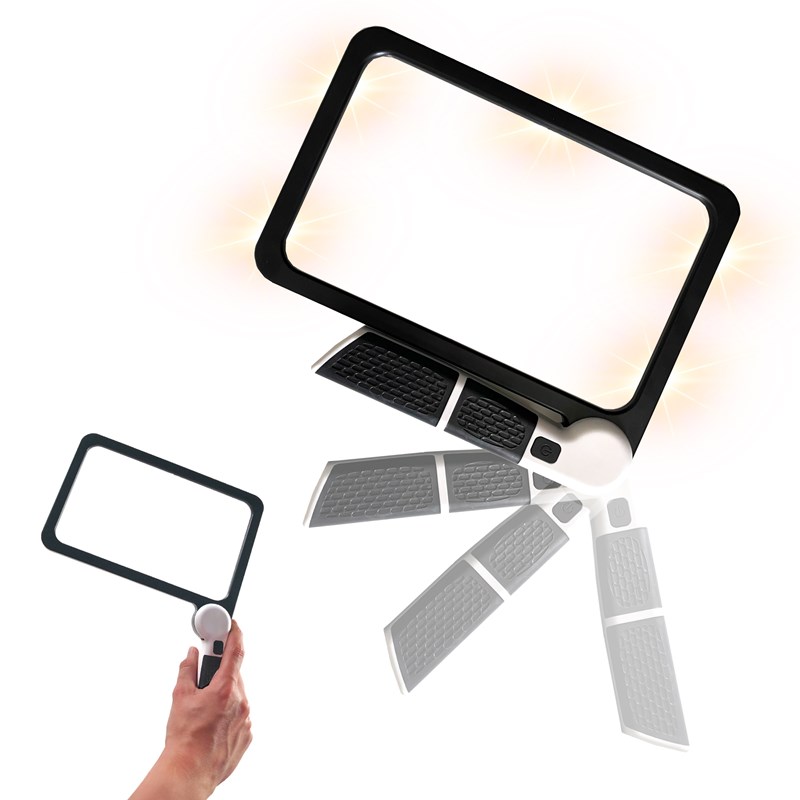 Loupe led fresnel x5 - 48 leds - 3 modes lumineux - lecture et détente