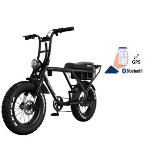 Vélo électrique biplace cargo garrett miller x noir, batt double, tout terrain