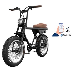 Vélo électrique biplace cargo garrett miller z pneus off road,noir