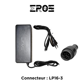 Chargeur universel trottinette électrique batterie 36v, connecteur lp16-3