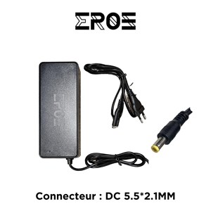 Chargeur universel trottinette électrique batterie 36v, connecteur dc 5.5*2.1mm