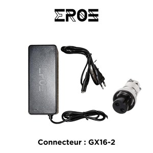 Chargeur universel trottinette électrique batterie 84v, connecteur gx16-2