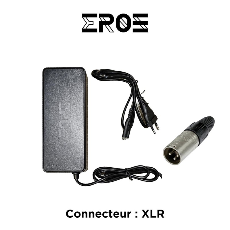 Eroz - Chargeur rapide universel trottinette électrique batterie 36v, connecteur xlr