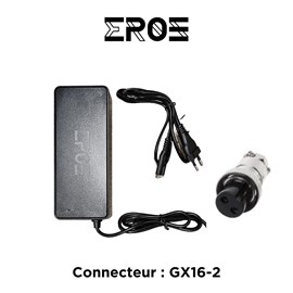 Chargeur rapide  de trottinette électrique pour batterie 48v, connecteur gx16-2