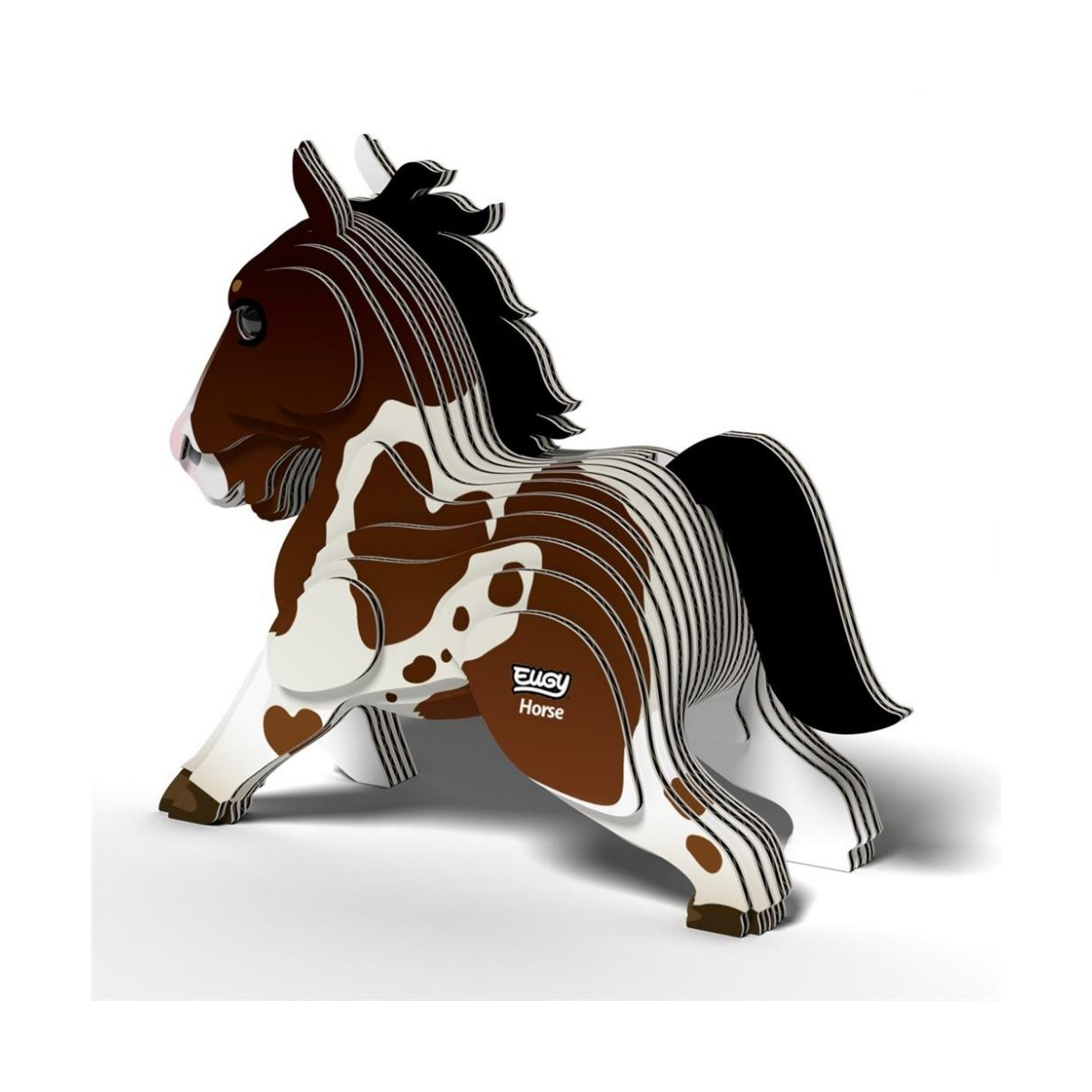Maquette 3D en bois mécanique 'Graine créative' Cheval 14x10.2cm Maquette 3D en bois mécanique 'Graine créative' Cheval 14x10.2cm