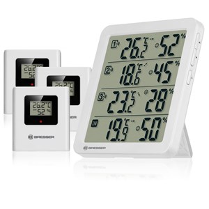 Bresser quadro nv thermo hygromètre blanc