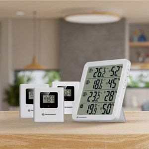 Bresser quadro nv thermo hygromètre blanc