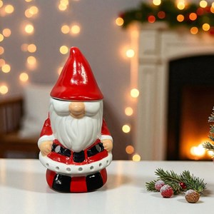 Brûle-parfum père noël en céramique – diffuseur huiles & cire parfumée