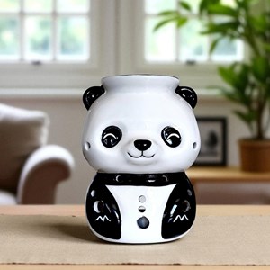 Brûle-parfum panda en céramique – diffuseur d’huiles ou cires – 38 ml
