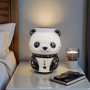 Brûle-parfum panda en céramique – diffuseur d’huiles ou cires – 38 ml