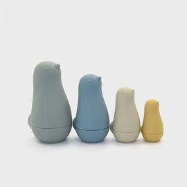 Oiseaux gigognes (x4) pastel