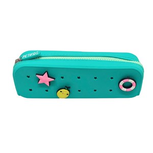 Trousse avec 3 charms - verte