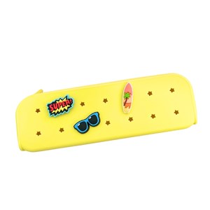 Trousse avec 3 charms - jaune