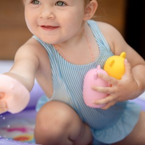 Jouets bain - animaux rigolos, orange