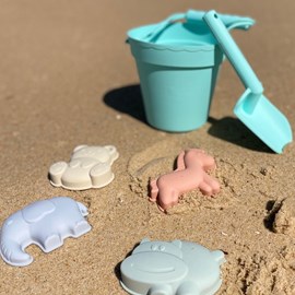 Jouets de plage, menthe (6 pièces)