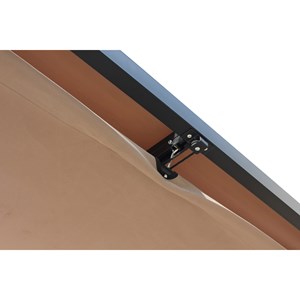 Tusa pergola autoportante 3 x 3 m en acier avec toile taupe